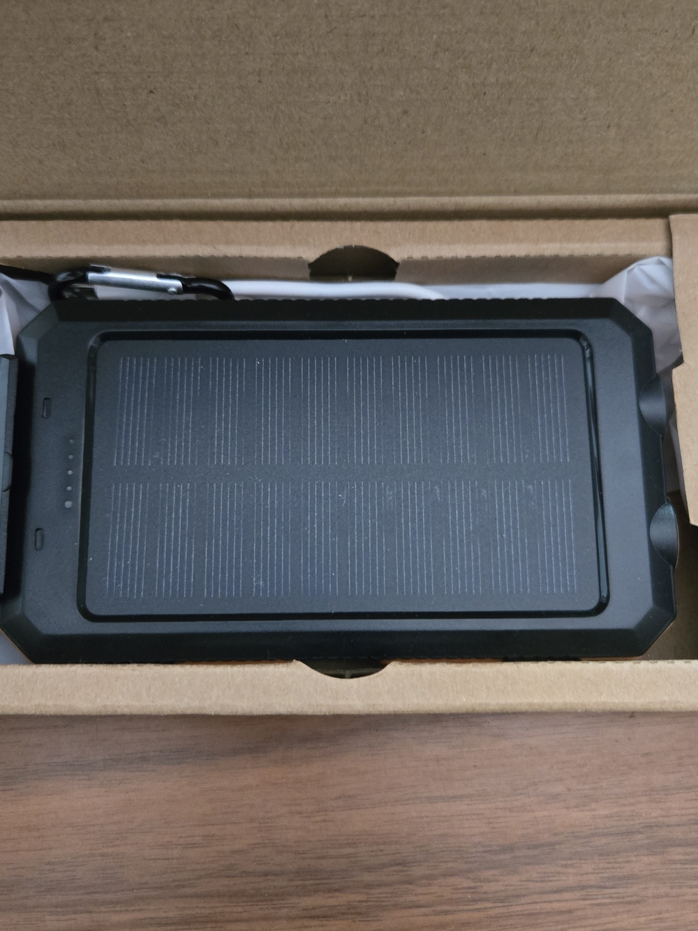 NWT Portable Solar Power Bank Charger Waterproof Rugged External Battery Pack